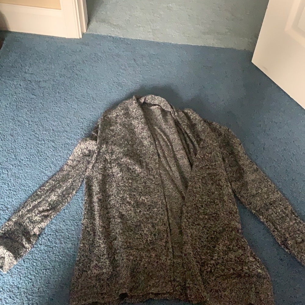 Black and white cardigan from gap
